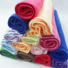 10pcs Square Luxury Soft Fiber Cotton Towels( 24.5X 23.5cm)