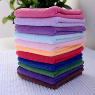 10pcs Square Luxury Soft Fiber Cotton Towels( 24.5X 23.5cm)