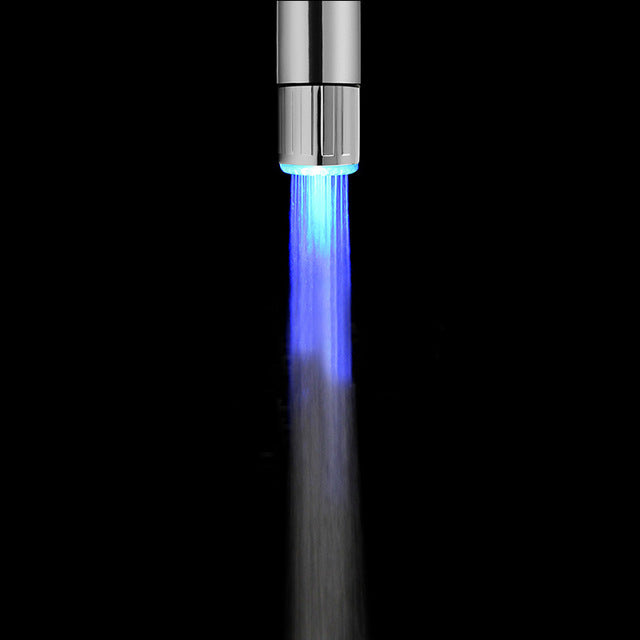 LED Water Faucet Stream Light 7 Colors Changing Glow Shower