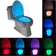 Smart Bathroom Toilet Nightlight LED Body Motion Activated On/Off  Seat Sensor Lamp 8 Color Toilet lamp hot