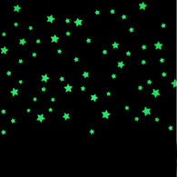 100PCs   fluorescent Glow In the dark stars wall stickers