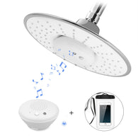 Music Rain Showerhead Bluetooth Speaker Hands-free Call Shower Head with Waterproof phone bag