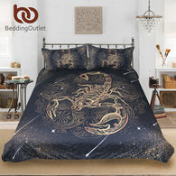 Gold Scorpion Bedding Set