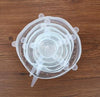 Stretchable Silicone Saran Wrap Food Fresh Keeping Cover Kitchen Tools Silicone Food Wrap Seal lid Cover 6Pcs