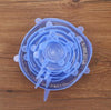 Stretchable Silicone Saran Wrap Food Fresh Keeping Cover Kitchen Tools Silicone Food Wrap Seal lid Cover 6Pcs