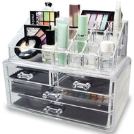 Acrylic Clear Cosmetic Organizer 4 Drawer Drawer Makeup Case Storage Holder Box