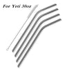 4pcs Stainless Steel Drinking Straws Reusable Curved Straws for Yeti 30oz/20oz with 1 Cleaners