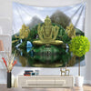 Indian Mandala Tapestry Figure Of Buddha Printed